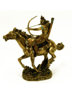 Figura indio a caballo con arco