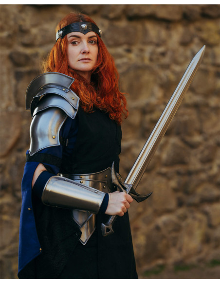 Espada medieval modelo Korax para LARP