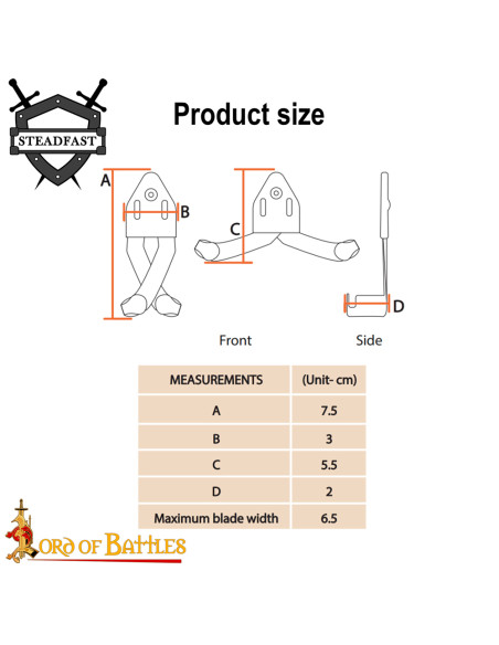 Stahlhalterung zum vertikalen...