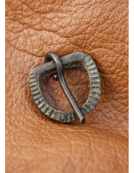 Medieval lille bæltespænde i messing