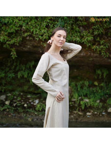 Vestido medieval cuello redondo...