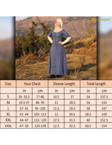 Vestido medieval campesina Siglos...