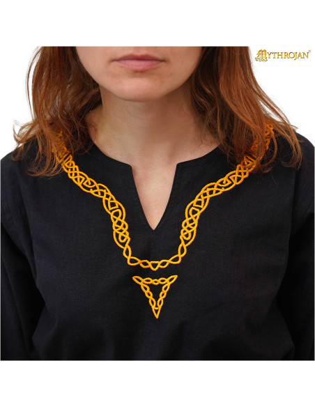 Túnica medieval de alogodón cuello...