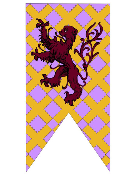 Bandera Medieval Celosia y León Rampante Bandera Medieval Celosia y León Rampante
