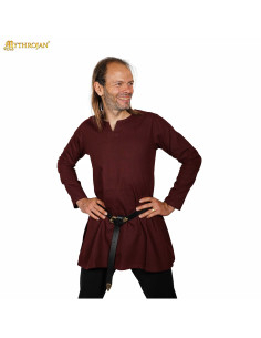 Túnica medieval algodón modelo Raider, color marrón