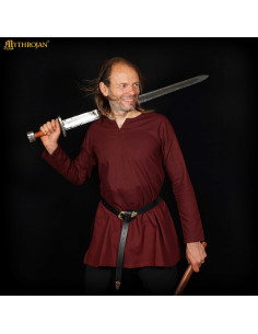 Túnica medieval algodón modelo Raider, color marrón 2