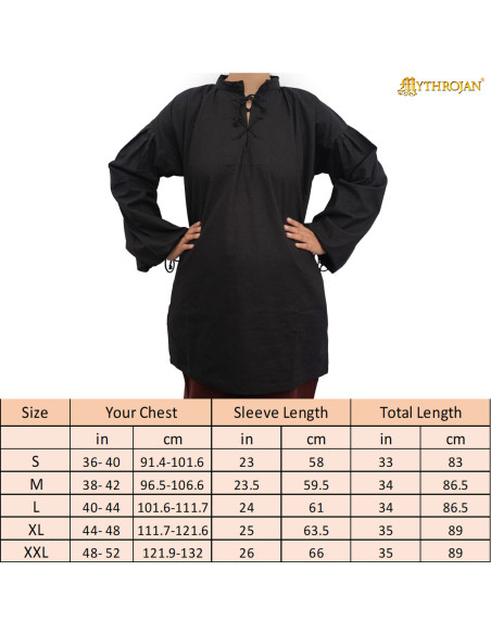 Vikingebluse af bomuld model...