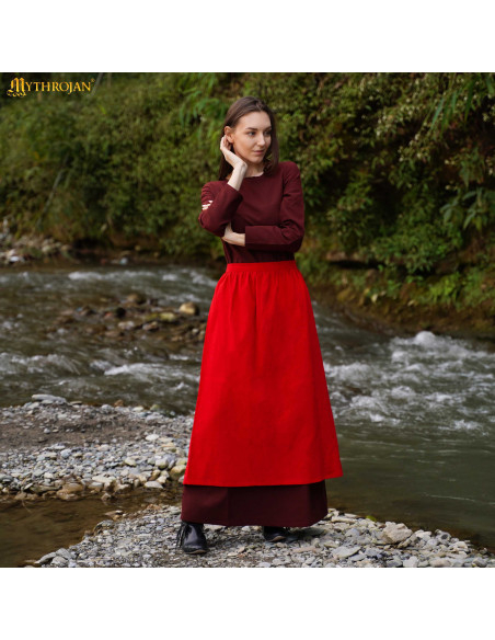 Middeleeuws Renaissance schort, rood