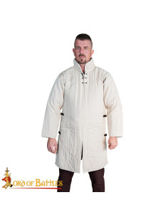 Gambesón medieval acolchado tipo 3 con hebillas...