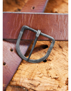 Handgesmede stalen gesp, banden 39 mm breed 2