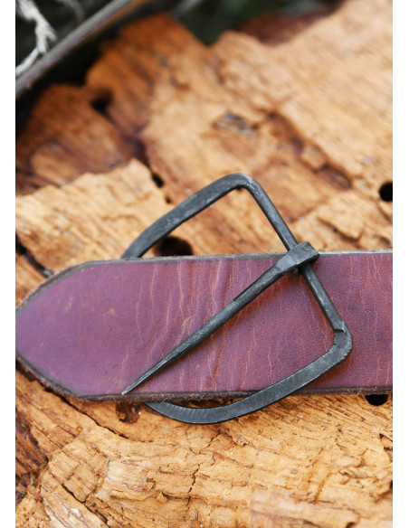 Håndlavet smedet stålspænde, 47 mm...