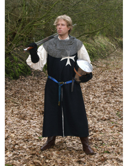 Hospitalstabard i uld, 131 cm lang.