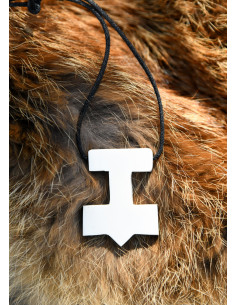Thor-hammer vedhæng i ben