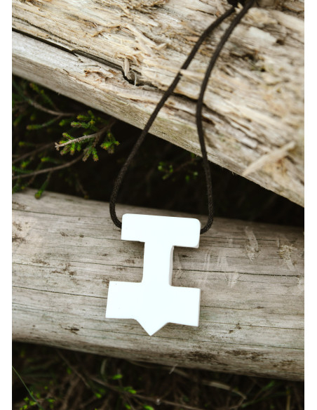 Thor-hammer vedhæng i ben