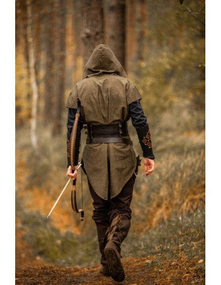 Medieval kappe med hætte model Ranger...