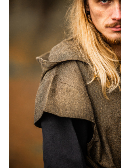 Medieval kappe med hætte model Ranger...