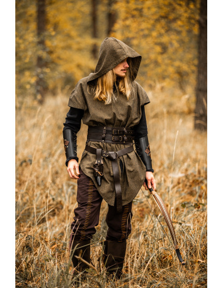 Medieval kappe med hætte model Ranger...
