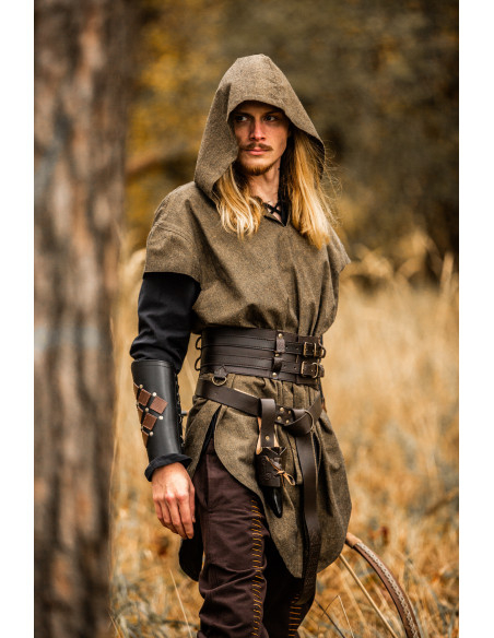 Medieval kappe med hætte model Ranger...