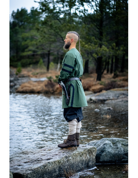 Lange Vikinga tuniek model Bragi, groen
