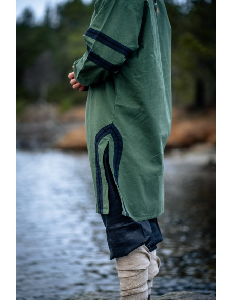 Lange Vikinga tuniek model Bragi, groen