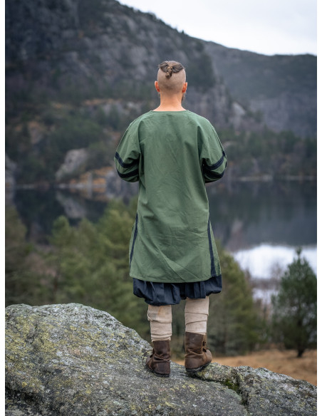 Lang vikingetunika model Bragi, grøn...