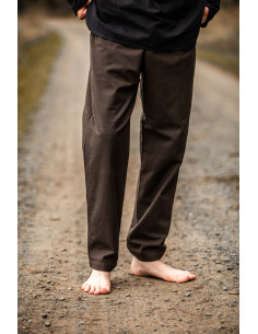 Pantalon medieval modelo Peter, color marrón oscuro