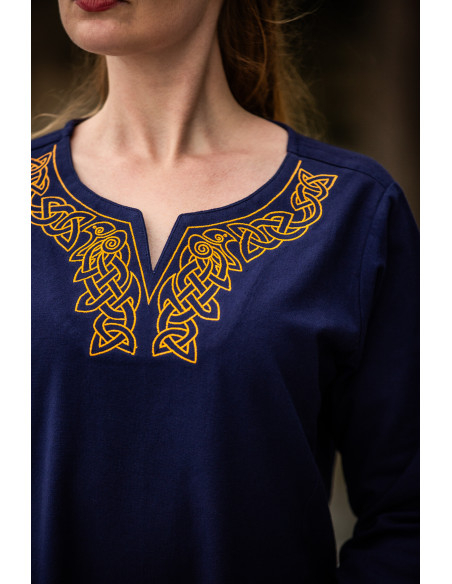 Lange Vikingjurk model Aslaug, blauw