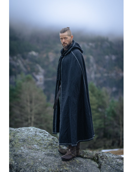 Vikingedragt i uld med hætte model...