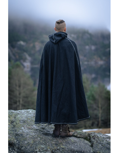 Vikingedragt i uld med hætte model...