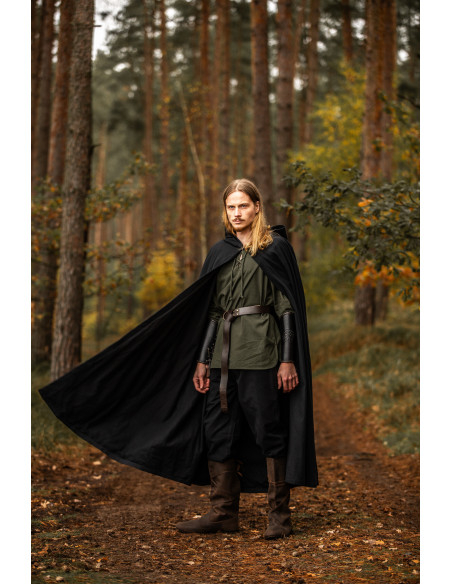 Middeleeuwse cape met capuchon model...