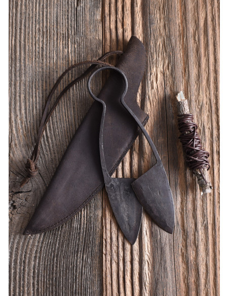 Middeleeuwse scharen met leren...