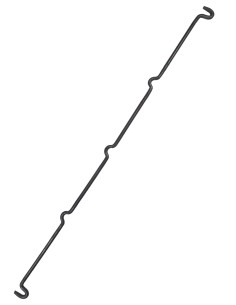 Stahlstange für Dreibeine, handgeschmiedet, ca. 120 cm