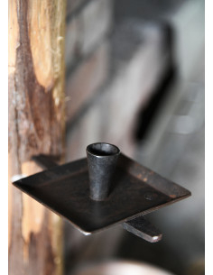 Candelabro de pared 1 vela, forjado a mano