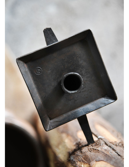 Wandkandelaar met 1 kaars, handgesmeed