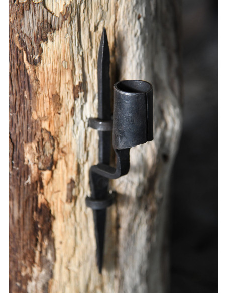 Candelabro medieval de pared 1 vela,...