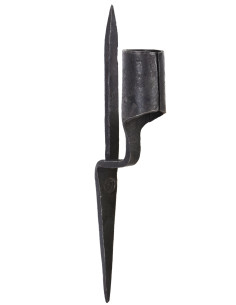 Candelabro medieval de pared 1 vela, forjado a mano 2