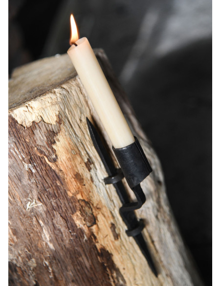 Medieval væglysestage med 1 lys,...