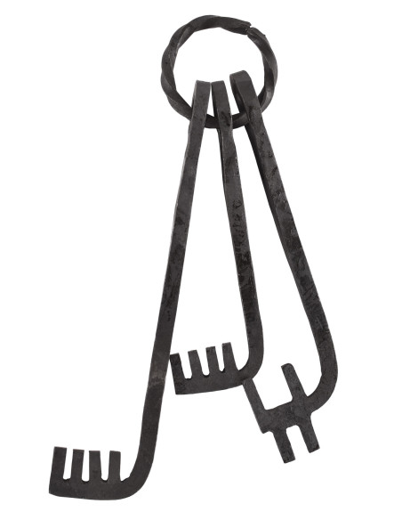 Llaves medievales con llavero,...