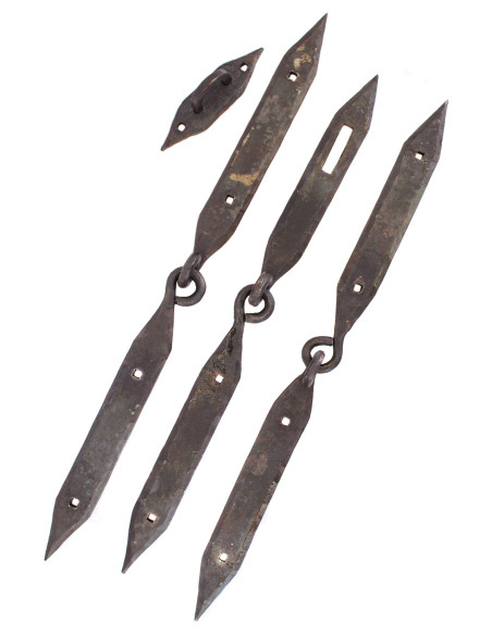 Viking-Truhenbeschläge, 2 Scharniere...