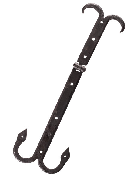 Bisagra de cofre medieval, acero...