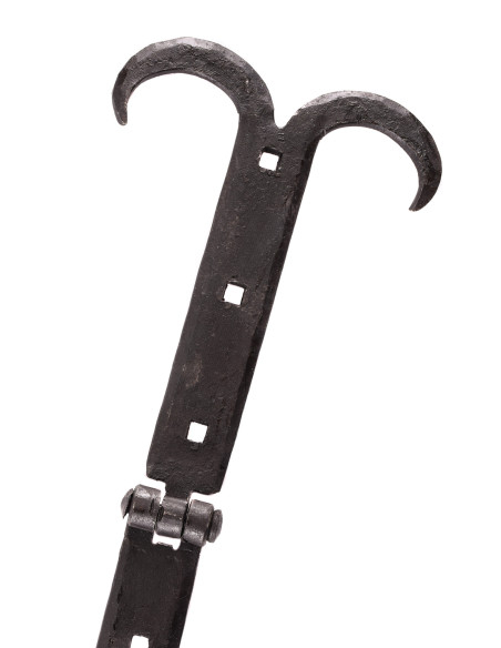 Bisagra de cofre medieval, acero...