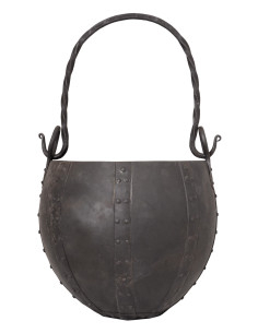 Gietijzeren gehard stalen ketel, ca. 10 liter