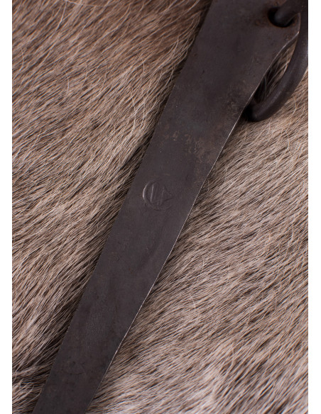 Houten harpoen met ring, handgesmeed...