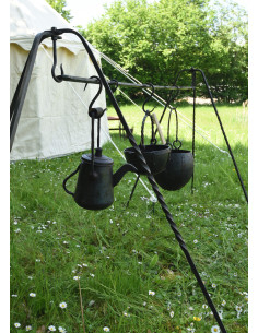 Varilla rectangular para campamento medieval, 6 agujeros 2