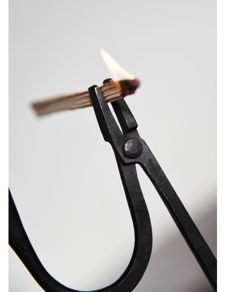 Candelabro de junco forjado a mano...