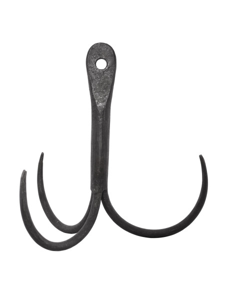 Gancho medieval de agarre, acero...