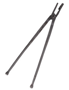 Vijlen uit smeedijzer, handgesmeed, 45 cm.