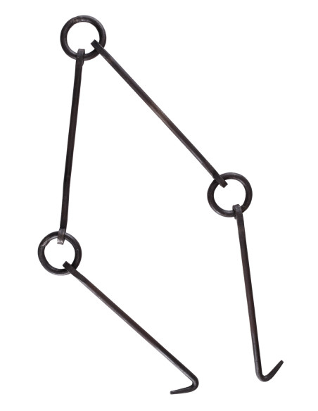 Handgesmede vuurkette, visnetketting