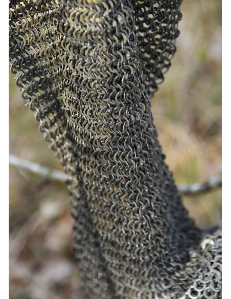 Pierna de cota de malla, anillas...