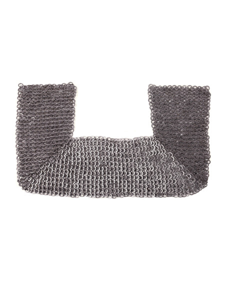 Halsprotektor aus Kettenhemd, Ringe...